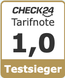 CHECK24 Tarifnote 1,0 Testsieger